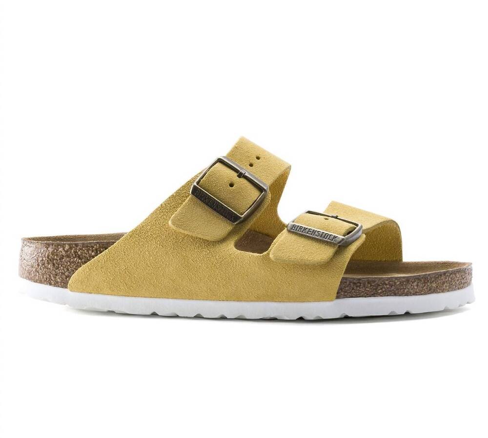 NEW BIRKENSTOCK unisex arizona soft footbed sandal in ochre